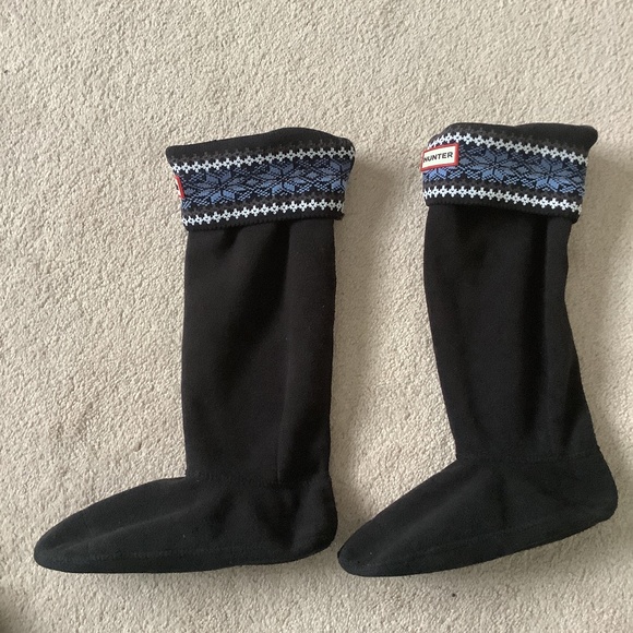 HUNTER Nordique blue socks for knee high boots - Picture 2 of 6